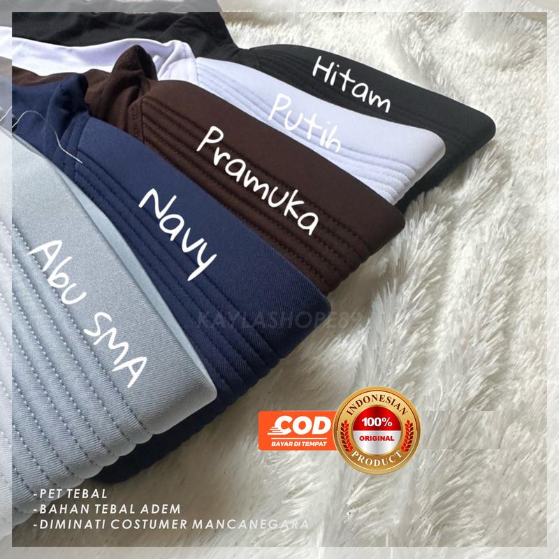 Kaylahijab99"Dinamic Sportwear" jilbab Muslim kerudung Wanita Bergo linear Sport Standar Panjang Nyaman dipakai sekolah olahraga dan kerja Bahan Jersey Sporty Pet Tebal coklat pramuka Instan Santai Topi 6