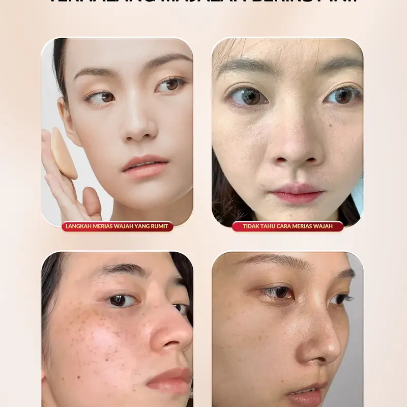 Shine Russia + CUSHION BUNGA MATAHARI - Plus Smart Fit Glowing Essence Cushion With Sunflower Ekstrac - Cushion Dengan Antioksidan yang Mencerahkan & Anti Luntur 5