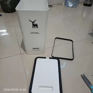 BinBuddy Store Tempat Sampah Dengan Penutup Anti Bau Tempat Sampah Dalam Ruangan Dengan Pegangan Serbaguna HSB602