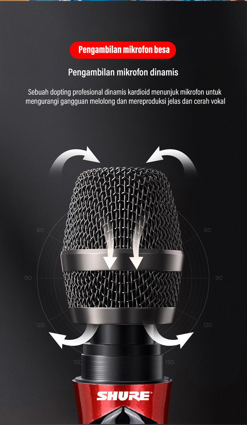 Product Introduction of SHURE-302 Mikrofon Nirkabel Karaoke Profesional Mikrofon Nirkabel Mikrofon Ganda Murah 12