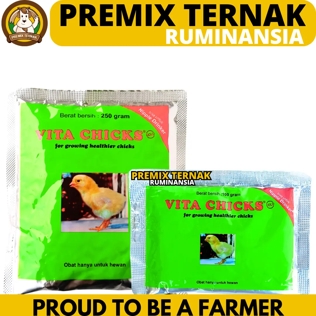 VITA CHICK 250 GRAM VITA CHICK 100 GRAM MEDION - Vitamin Pertumbuhan Anak Ayam Burung Vita Chicks
