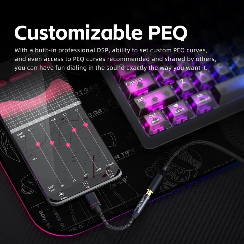 DAC FiiO Jade Audio JA11 USB Type C to 3.5mm For IOS Android 2