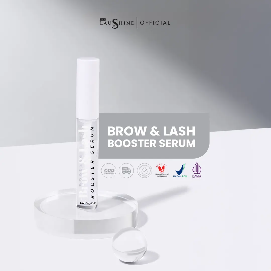 Laushine - 1pcs - Eyelash Brow and Lash Booster Serum untuk Membantu Memanjangkan dan Menyehatkan Alis dan Bulu Mata -  tidak membuat mata Kering eyeserum - Perawatan Bulu Mata