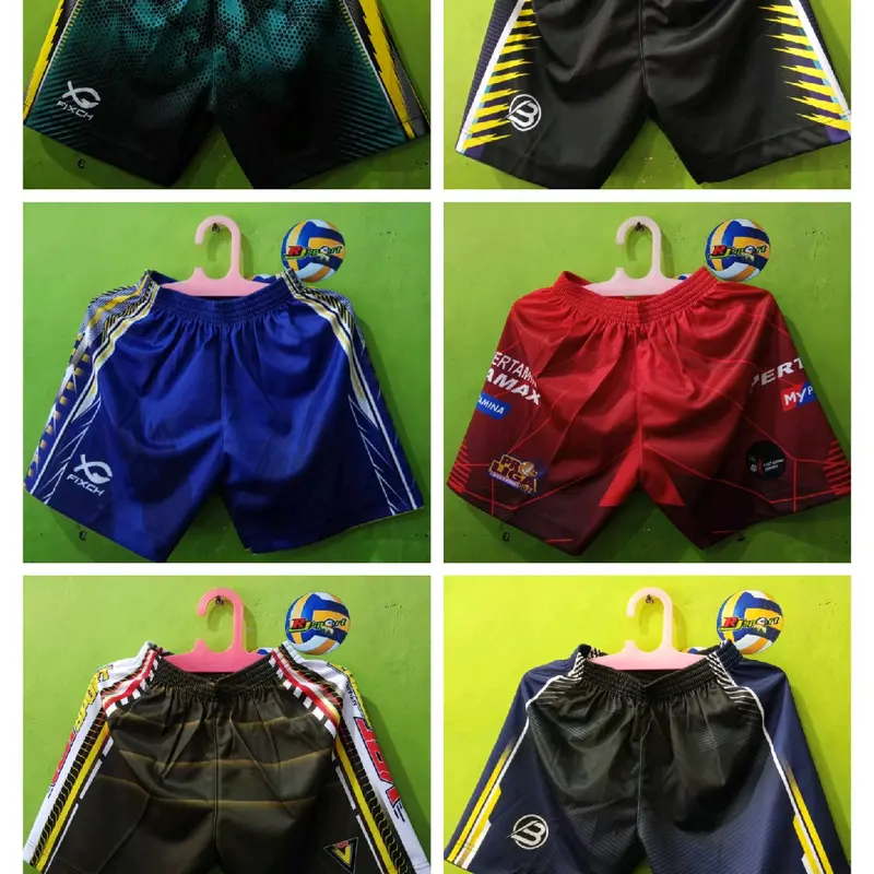 Celana Voli Full Printing Depan Belakang Size M - Bahan Lotto Nyaman untuk Olahraga - Sport 0