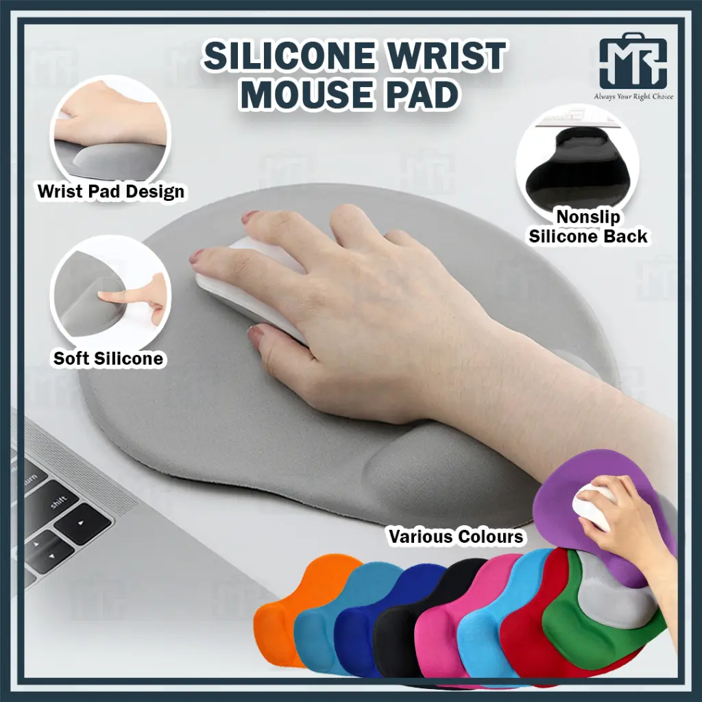 silicone MOUSE PAD wrist pad thickened game office wrist pad hand rest Silikon pad tetikus