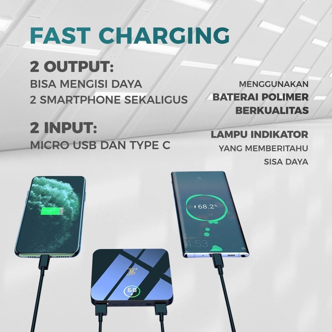 JIMS HONEY POWERBANK JH-06 FAST CHARGING (KAPASITAS 10.000 mAH)