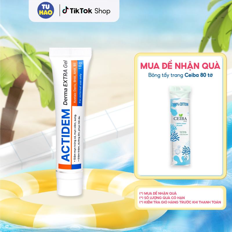 [LIVE DEAL GEL MỤN] Gel Mụn Actidem Derma/Extra 18g/40g tặng Gel mụn Ezoy b - Từ Hảo