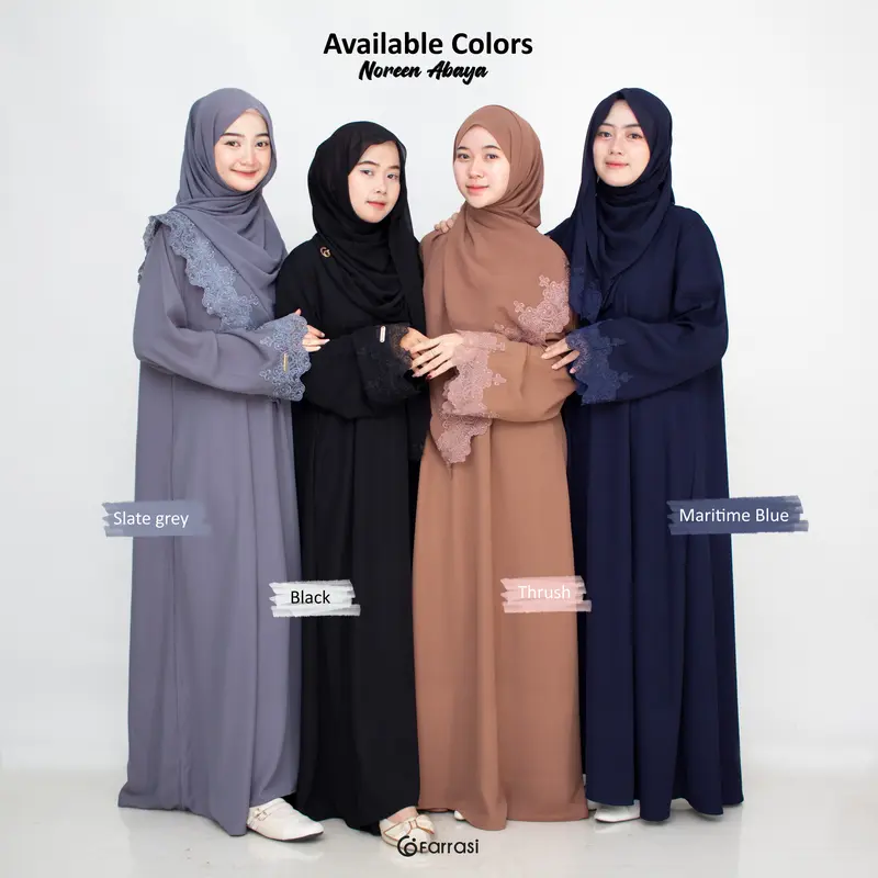 Farrasi Abaya Noreen Set Hijab 4
