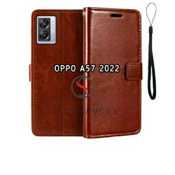 XINNI Cover per Oppo A57 4G 2022/Oppo A57S Custodia, RFID Protection Flip Magnetica Pelle PU/TPU Portafoglio, Verde
