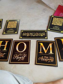 Product Review of Set jam dinding kaligrafi estetik 10in mewah Kayu Mesin aa from m**a a**t 1