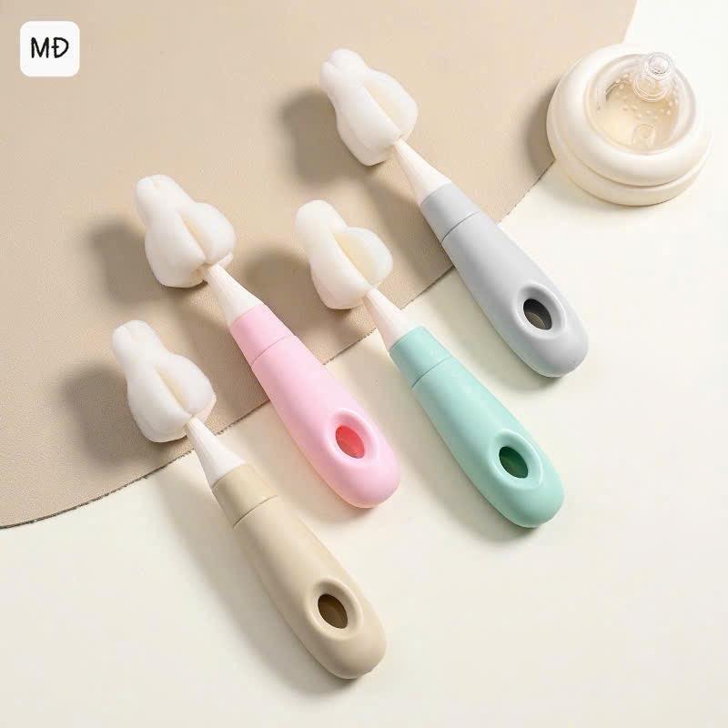 Cọ rửa núm ti bình sữa đầu mút xốp cao cấp
