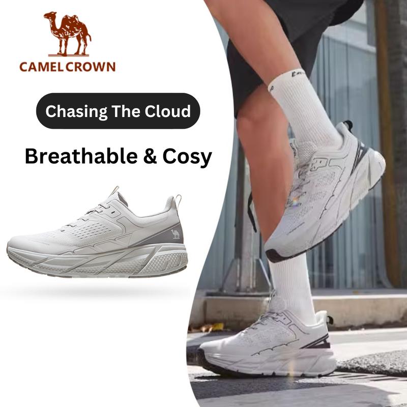 【Chasing The Cloud Camel Crown Giày thể thao mùa thu mới lưới thoáng khí thoải mái chống trượt đệm giày chạy bộ chuyên nghiệp dành cho nam CD122C7713-1 CD122C7713A