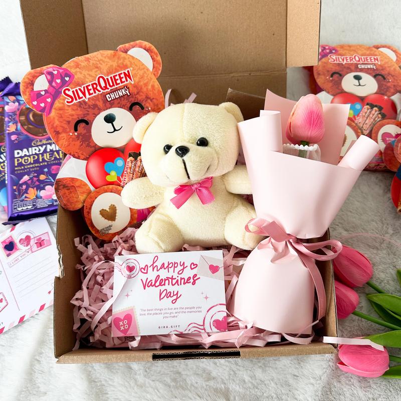 HAMPERS VALENTINE/ GIFT BOX VALENTINE/ HADIAH ULTAH/ KADO ULANG TAHUN, WISUDA/GRADUATION, ANNIVERSARY - COKELAT EDITION Bunga Chocolate 1