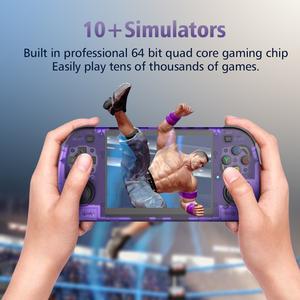 R36H Pro Max Retro Handheld Game Console with Linux System IPS Screen 3000mAh Battery 64GB/128GB TF Card Slot Over 20000 Classic Games & 10 Emulator Games