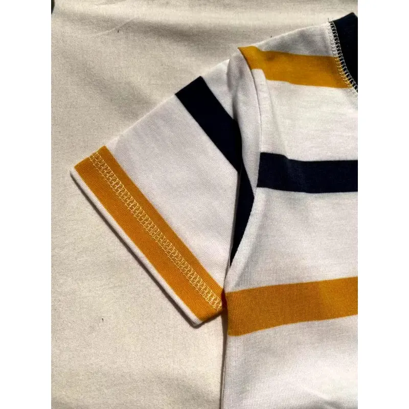 Baju Kaos Anak Laki Laki Motif Salur Umur 1-12 Tahun Cotton Combed Distro Kids Bunda Perempuan 1