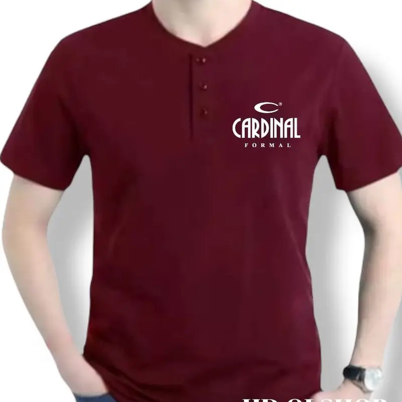 KAOS KANCING PRIA LENGAN PENDEK TERBARU/KAOS SABLON DISTRO/KAOS PRIA LENGAN PENDEK/KAOS HENLEY PREMIUM/KAOS TERBARU/T-SHIRT 3