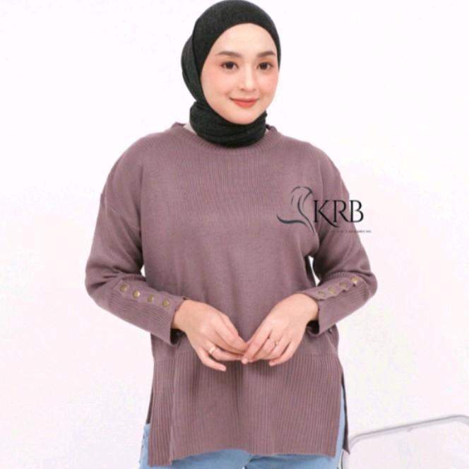 KRB | Outer Inara Kancing | Rajut | Knitwear | Oversize | Sweater Rajut Wanita | 5
