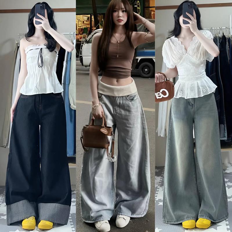 MIAA Quần Jeans Wash Cạp Cao Form Rộng Ống Suông 33cm RETRO ver 3 Unisex Size S-2XL Chất Liệu Jean Cao Cấp Kiểu Dáng Thanh Lịch & Thoải Mái