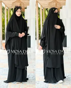 Medina Umrah Haji Set Abaya + Long French Khimar