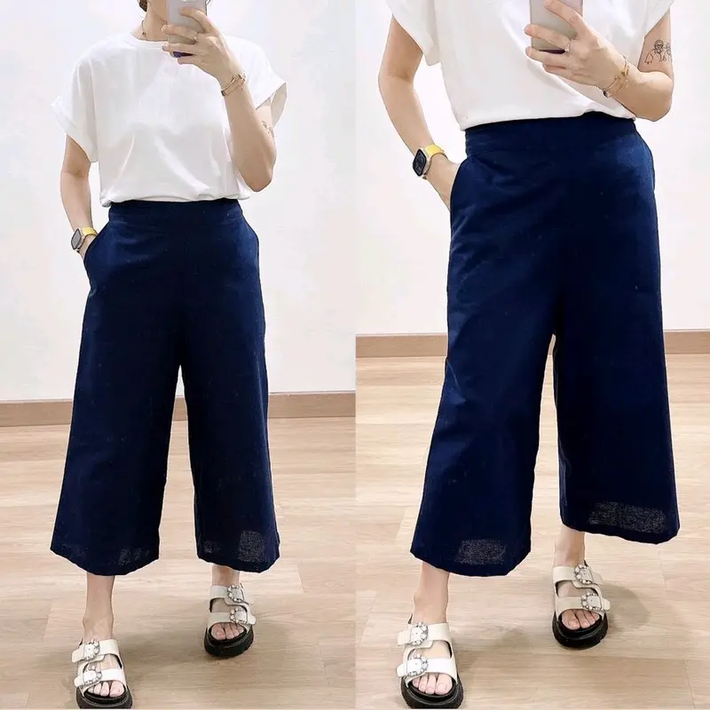 BAWAHAN CULLOTE LINEN PANTS 4