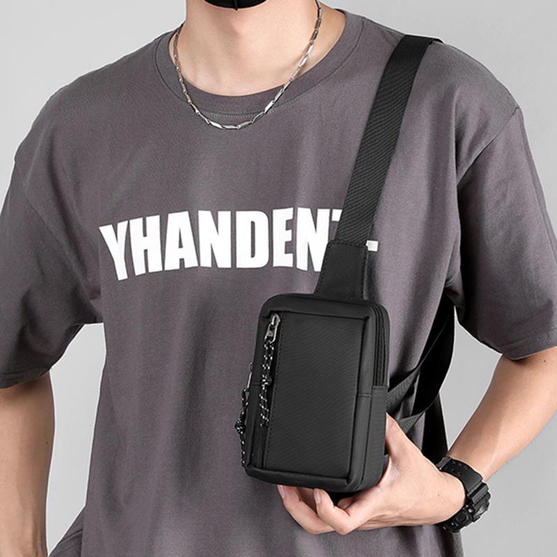 Product Introduction of 1pc Men's Mini Crossbody Bag Phone Bag Multifunctional Diagonal Shoulder Bag For Running Cycling Work Fashion Simple Messenger Bag 20