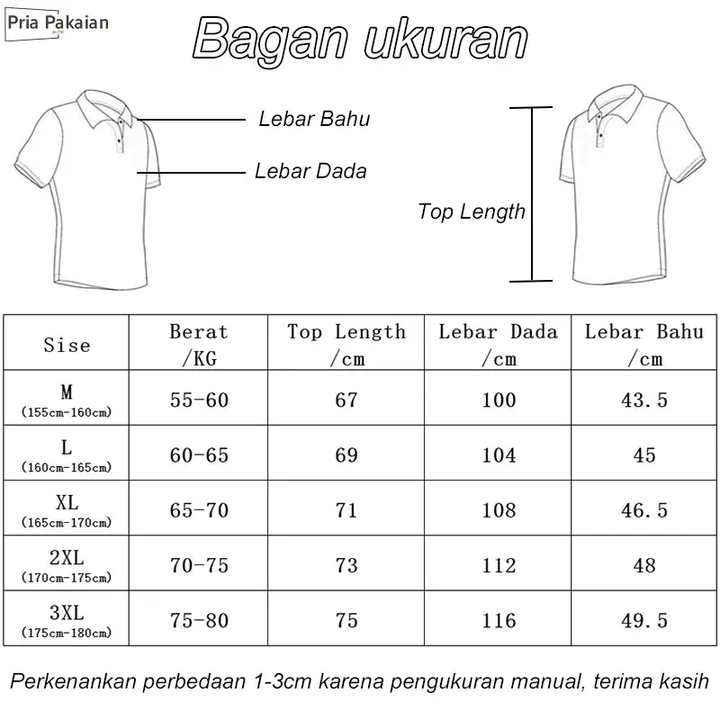 Kaos tambal sulam pria, kemeja kerah tegak pria, 100% asli, kaos polo bergaya, kaos longgar, atasan kasual pria 4