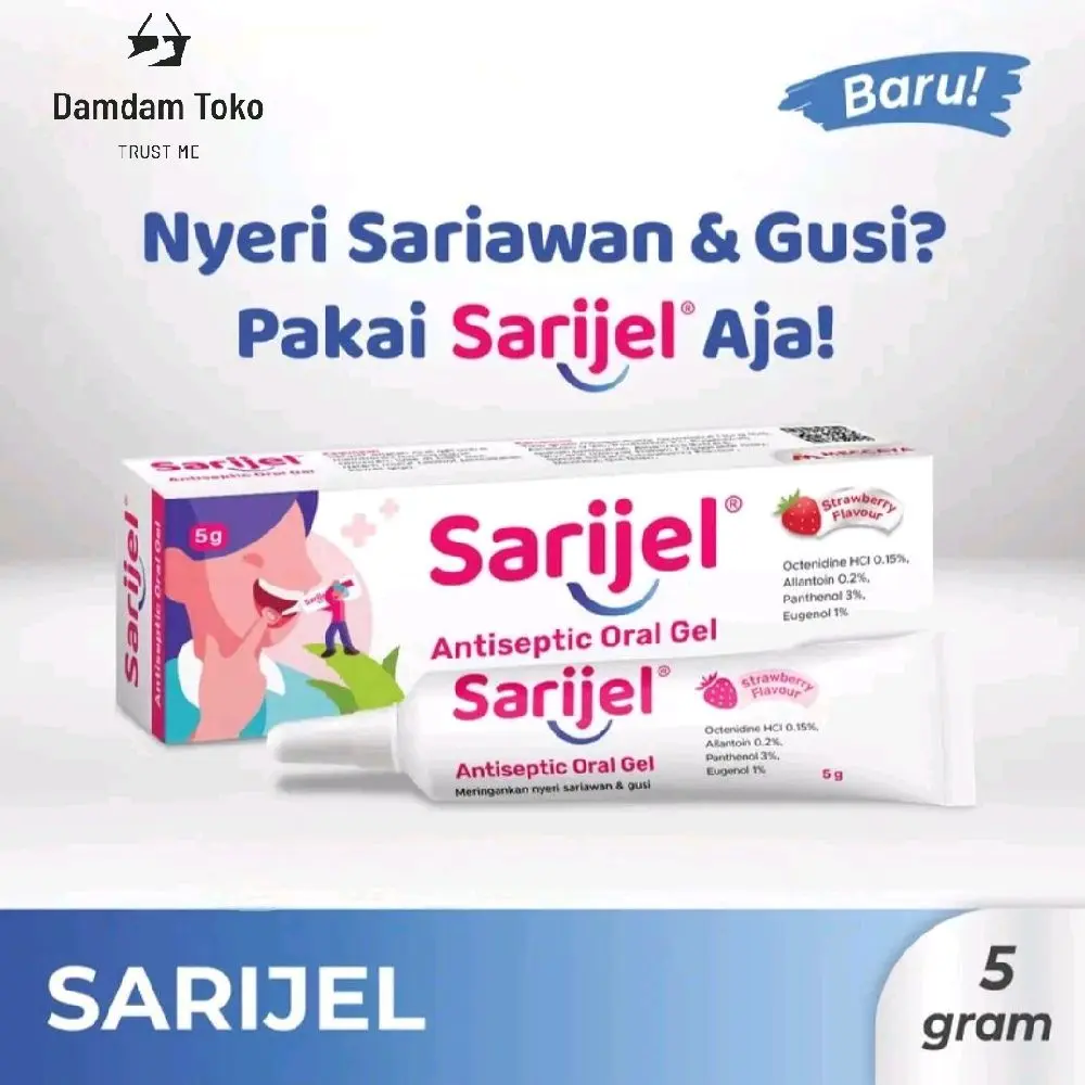 SARIJEl 5gr Oral Gel Untuk Sariawan  Strawberry Flavour