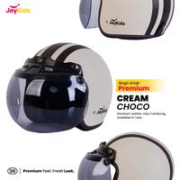Gambar Helm Bogo Garis Anak Premium Usia 2-7 Tahun - CREAM CHOCO, KACA DATAR dari JoyKidz Kota Surabaya 5 Tokopedia