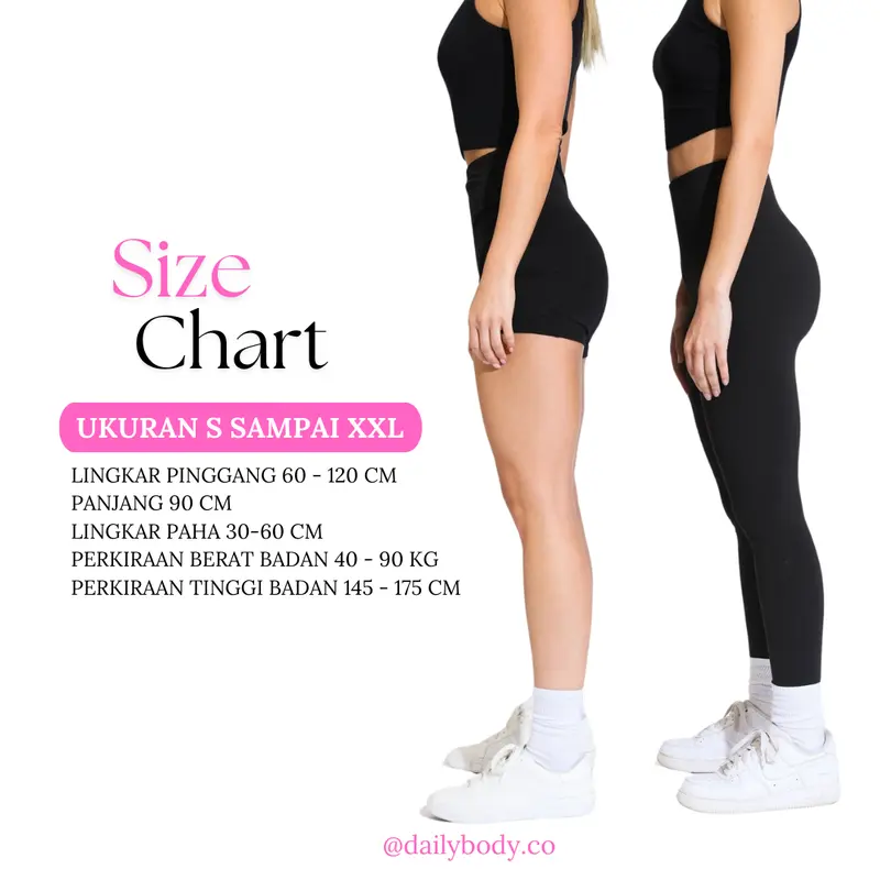 DAILYBODY | Legging Panjang Tebal Premium Seamless High & Anti Jiplak basic celana 3