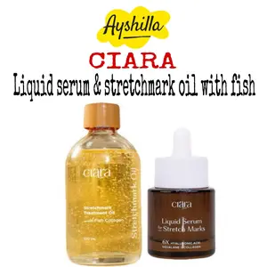 CIARA PAKET BUNDLING ISI 2PC  Stretchmarks Treatment Oil 100ML  & Stretchmarks liquid Serum 30ML BPOM
