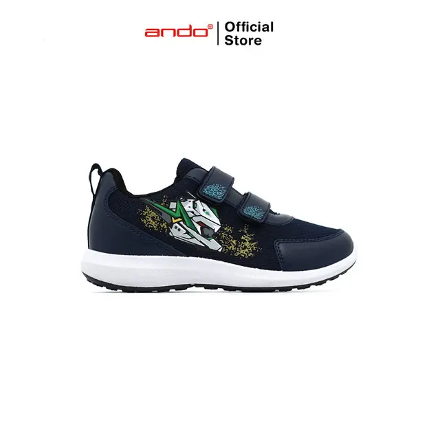 Ando Official Sepatu Sneakers Robotika V Anak Biru Tua/Hitam 0