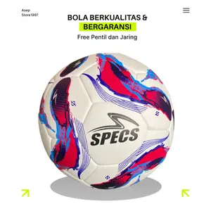 Bola Sepak Size 5 Bahan PU Glossy & PU Doff Free Pentil Jaring | Bola Sepak Outdoor | Made in Indonesia