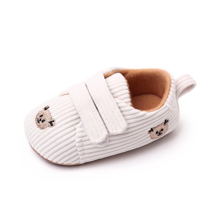 2023 Spring Embroidered Baby Bear Shoes with Velcro Stripe Children's Shoes and Walking Shoes 5
