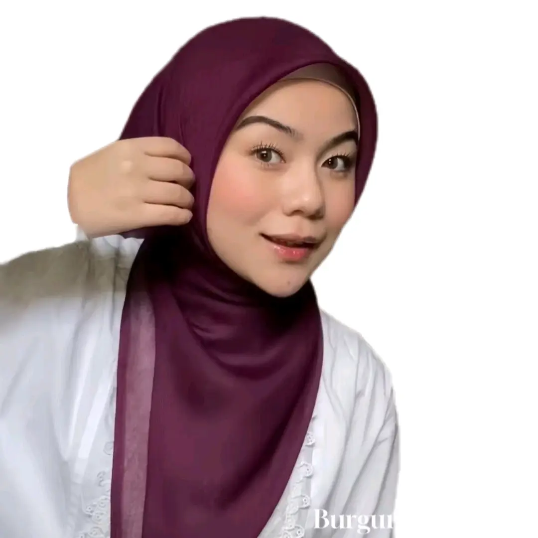 krudung segi empat Burgundy/Hijab Segi empat BergendyPromoTERMURAH