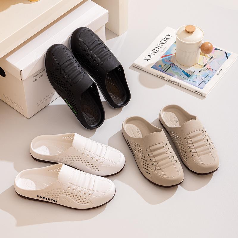 Dép Lê Nam Hàng Mới Về Mùa Hè Giày Lưới Thoáng Khí Thời Trang Không Trơn Trượt