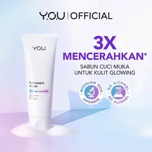 Y.O.U Radiance Glow Purifying Facial Foam Brightening Vitamin C Niacinamide Amino Gentle Cleansing Mencerahkan 30ml dan 100ml Sabun Cuci Muka 3X Mencerahkan