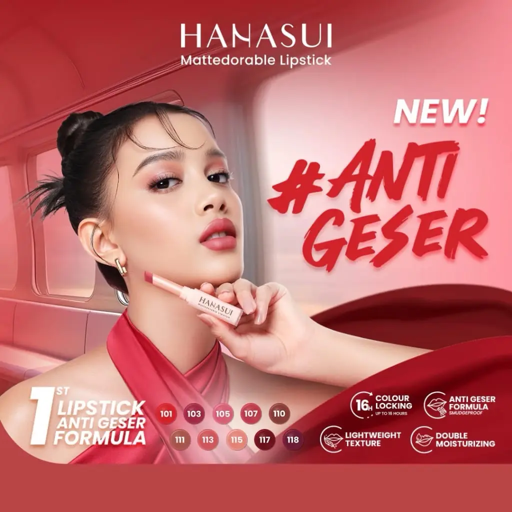 LIPSTIK HANASUI ANTI GESERRR