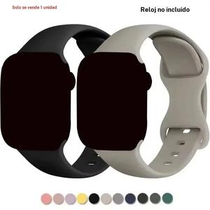 Correa de reloj de silicona (solo correa), Correa de reloj de repuesto para iWatch Series 9 8 7 SE 6 5 4 Ultra 2, Accesorios para reloj inteligente, Wearable