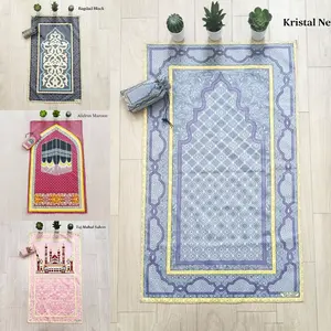 Sajadah Travel / Sajadah Souvenir Umroh Haji / Sajadah Ukuran 105 x 60 cm made in turkiye