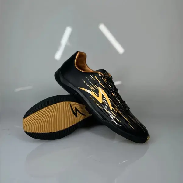 Sepatu Futsal Specs Lightspeed Reborn In Black Gold Anak Dan Dewasa Free Box sepatu futsal ribon sepatu futsal boots original sepatu  futsal sepatu  futsal sepatu  futsal  junior sepatu  futsal  flank light  speed