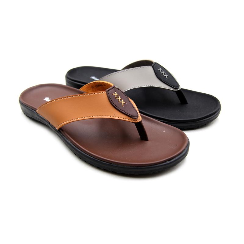 [ ORIGINAL ] YONGKI KOMALADI SANDAL PRIA OL-ESRF432-21 COFFE/HITAM Karet Karet 0