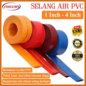 Selang Air Karet Irigasi Pompa Sawah Material Per 5 Meter Karet Elastis Kuat Untuk Perairan Sawah Selang Irigasi