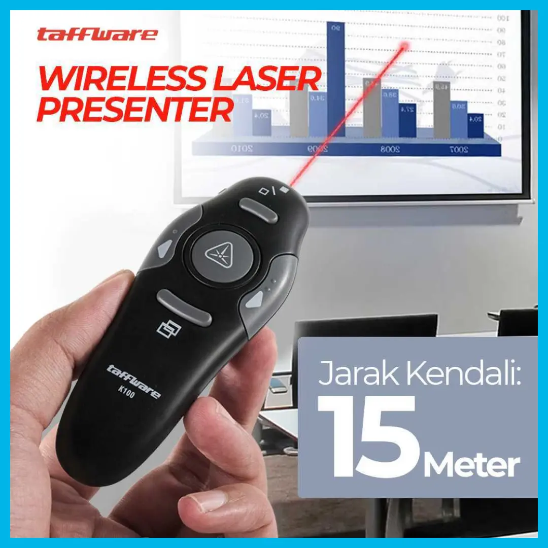 Taffware RF Wireless Laser Presenter Model - K100