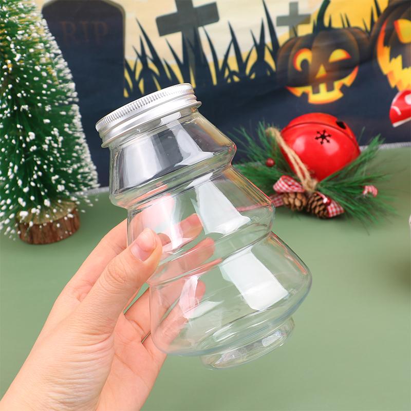 Product Introduction of Creative Plastic Storage Jar Christmas Tree Decorative Wedding Center Candy Jars Living Room Desktop Snack Organizer Home Decor Transparent Biscuit Candy Snack Jar Christmas Gift Box 15
