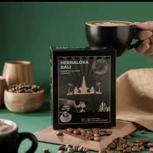 Drip Bag Arabica Luwak (5 Sachet + Drip Filter) by Herbaloka Coffee Kopi Air