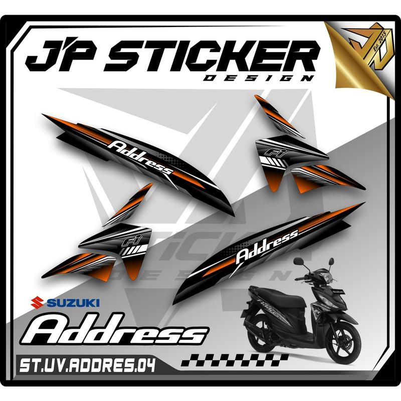 Striping Motor ADDRESS - Striping Motor Suzuki Address Bahan Transparan JP04 Motorcycle 7