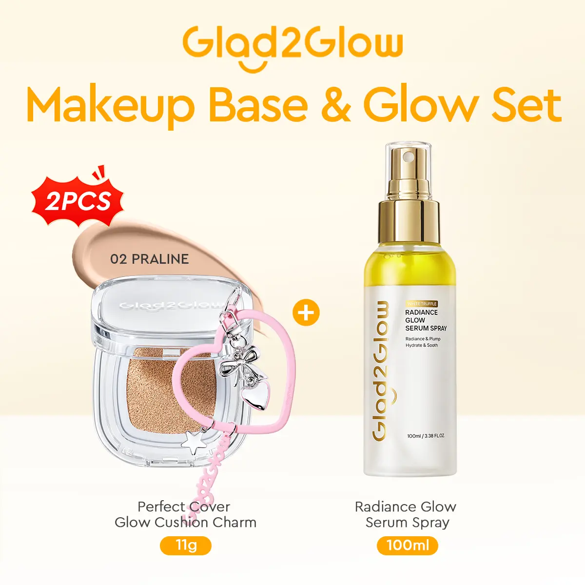 Cushion With Charm 02 Praline