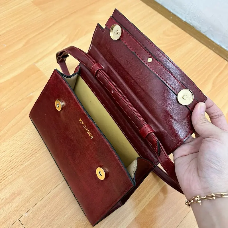 MY CHOICE NYONA 23x14x7 CM Tas Selempang Wanita / Tas kotak Bahu Perempuan Kulit / Slingbag Local Brand 5