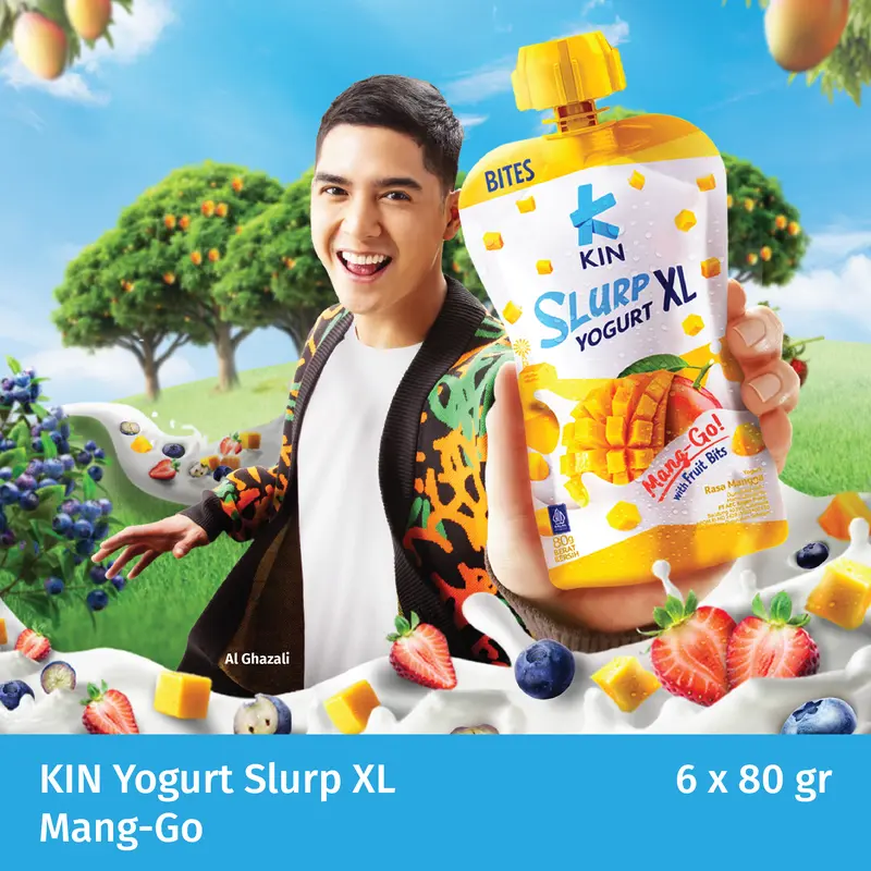 KIN Yogurt Slurp XL Mango 6x80gr 2