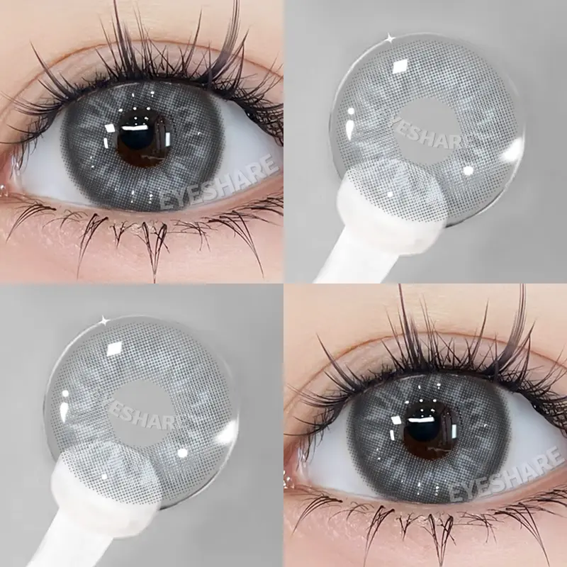 [Sản phẩm mới] Kính áp tròng thời trang Eyeshare BRUSSELS dùng hàng năm Đường 0 độ lens 14,5mm 2